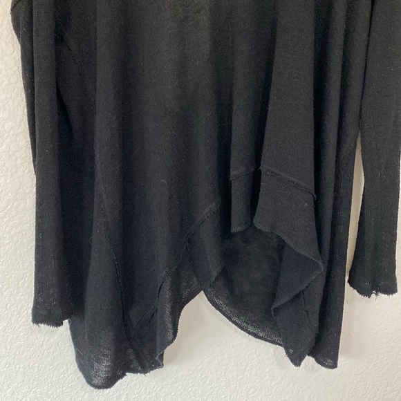 We The Free Black Sheer Open/Twist Back Top - Picture 5 of 10